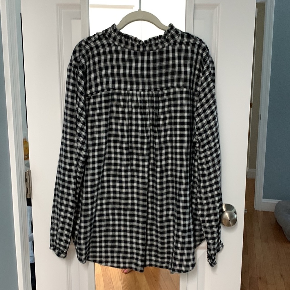 Plaid Ruffleneck‎ Tunic - Picture 3 of 6